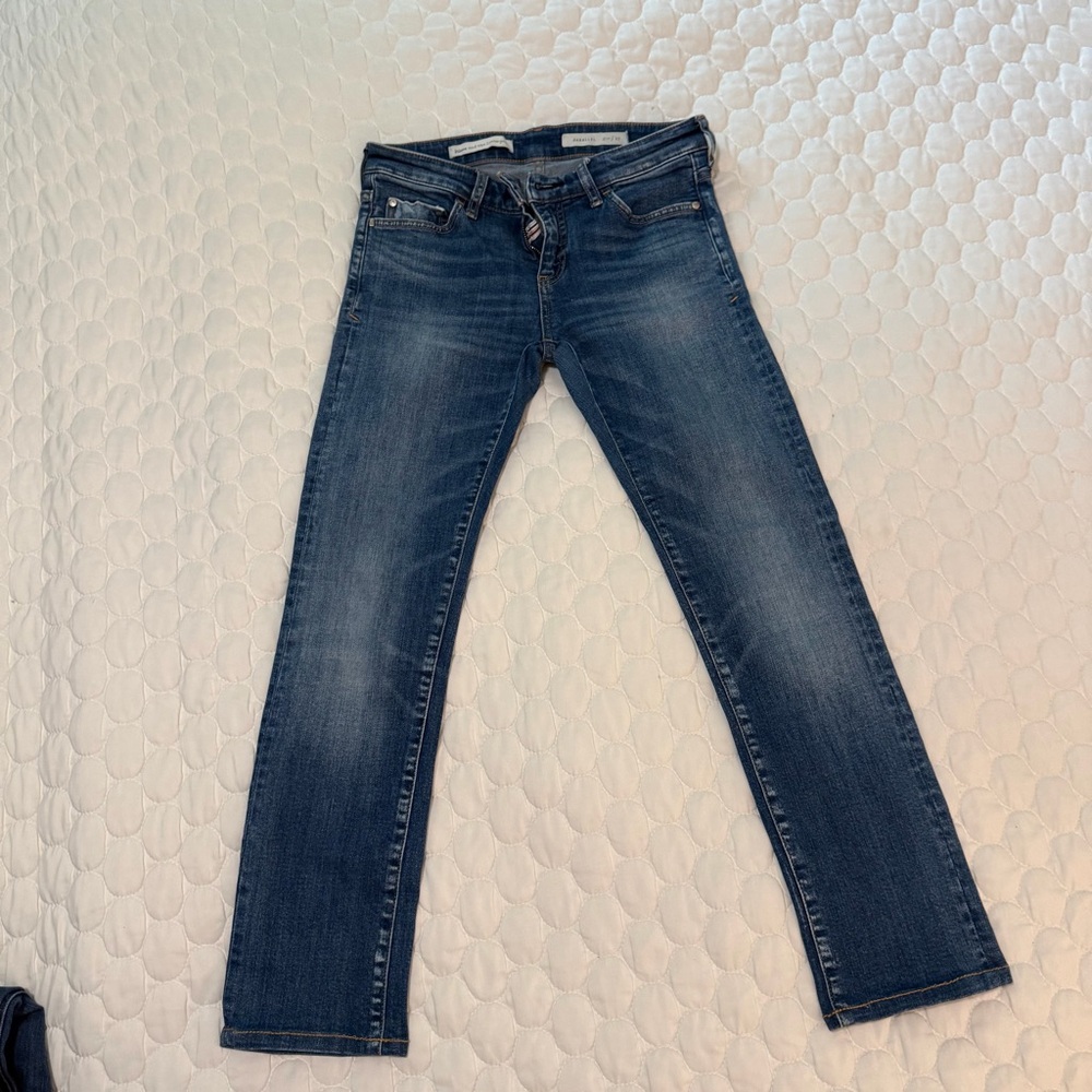 Pilcro High Rise Blue Jeans